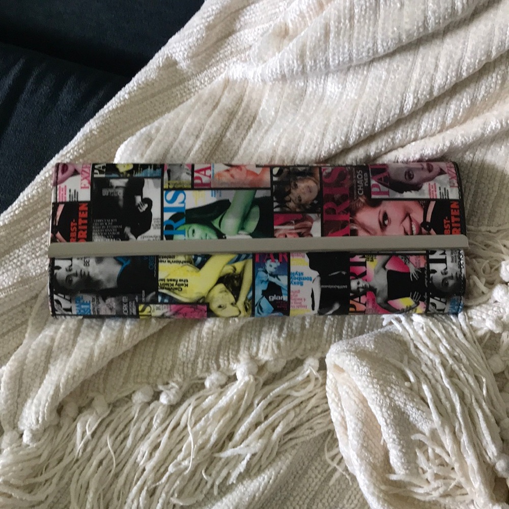 Vintage PARIS Magazine Clutch Purse